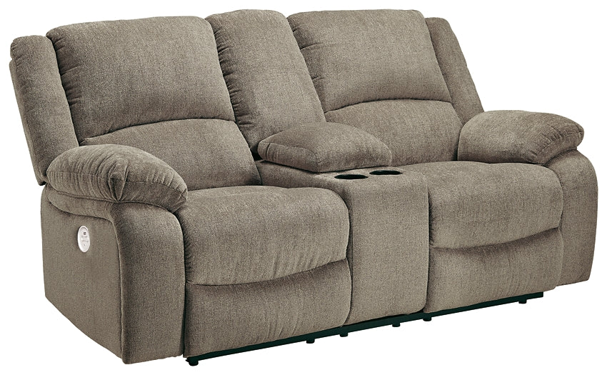 Draycoll DBL REC PWR Loveseat w/Console