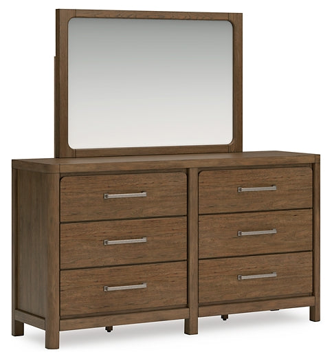 Cabalynn King Panel Bed with Storage with Mirrored Dresser, Chest and Nightstand