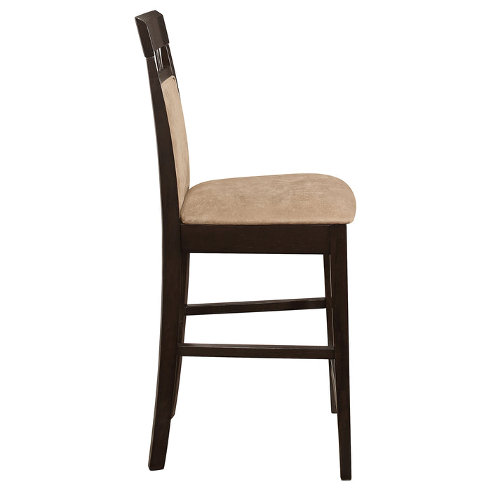 Gabriel Closed Back Counter Chair Cappuccino (Set of 2)