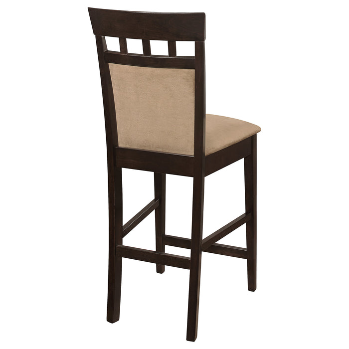 Gabriel Closed Back Counter Chair Cappuccino (Set of 2)