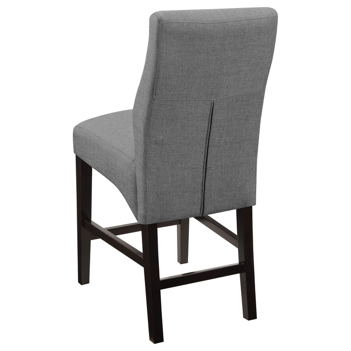 Mulberry Fabric Upholstered Counter Chair Grey (Set of 2)