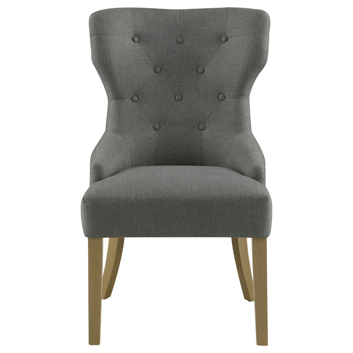 Baney Tufted Upholstered Dining Chair Grey and Rustic Grey