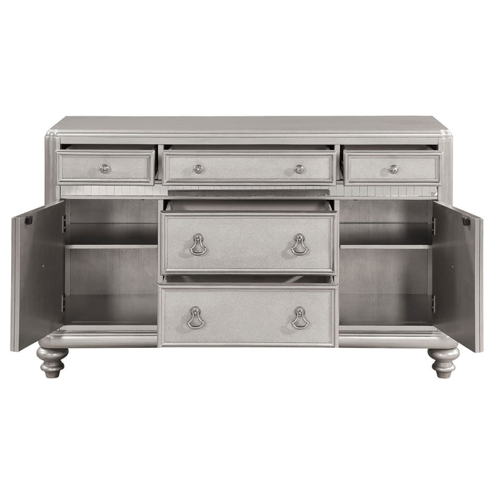 Bling Game Dining Sideboard Buffet Cabinet Metallic Platinum