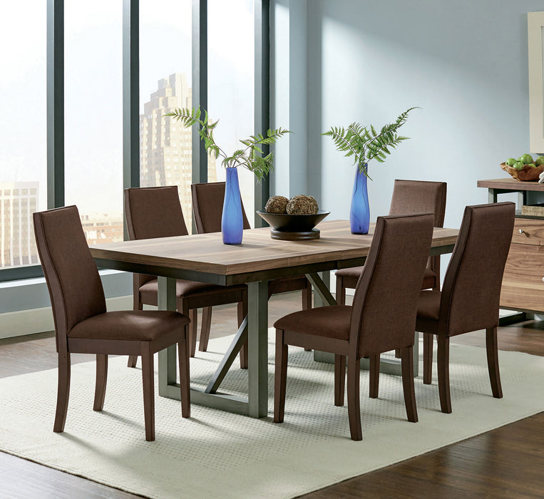 Spring Creek 7-piece Rectangular Dining Table Set Chocolate