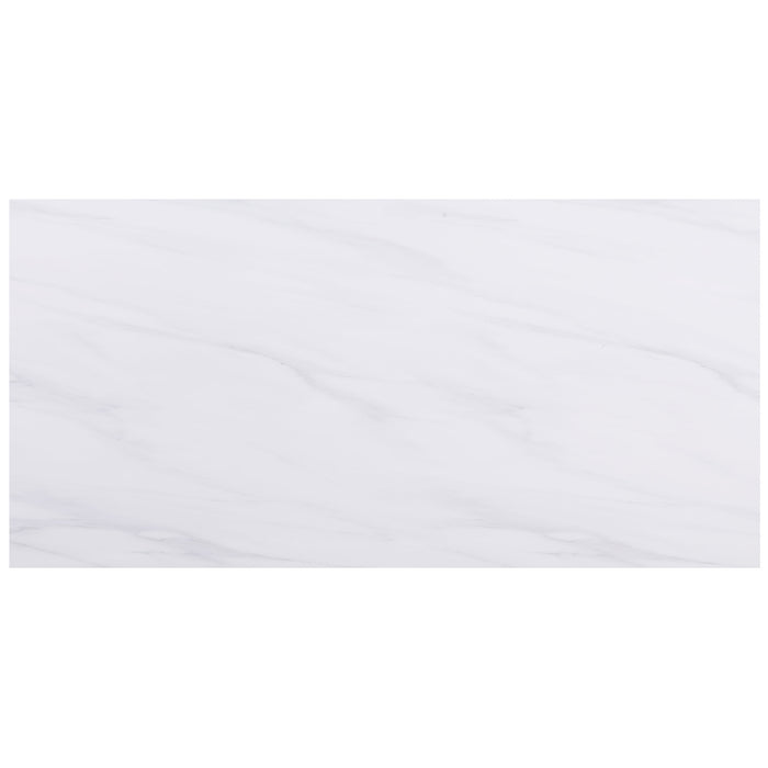 Carla 80-inch Cultured Carrara Marble Top Dining Table White