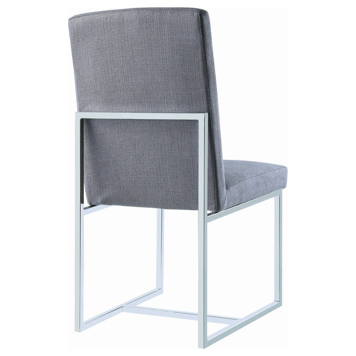 Mackinnon Upholstered Dining Side Chair Grey (Set of 2)