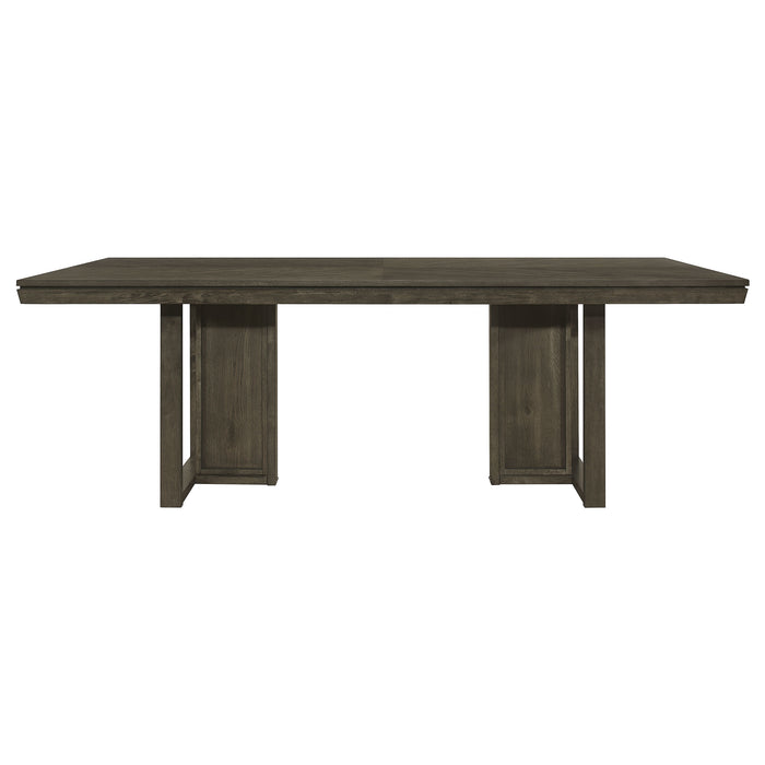 Kelly Rectangular 87-inch Wood Dining Table Dark Grey