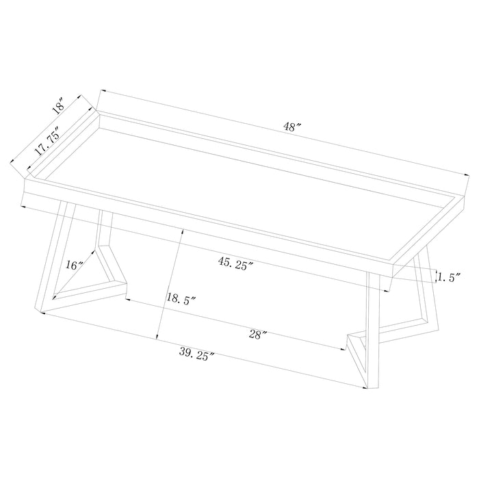 Beaufort Velvet Upholstered Dining Bench Steel Grey