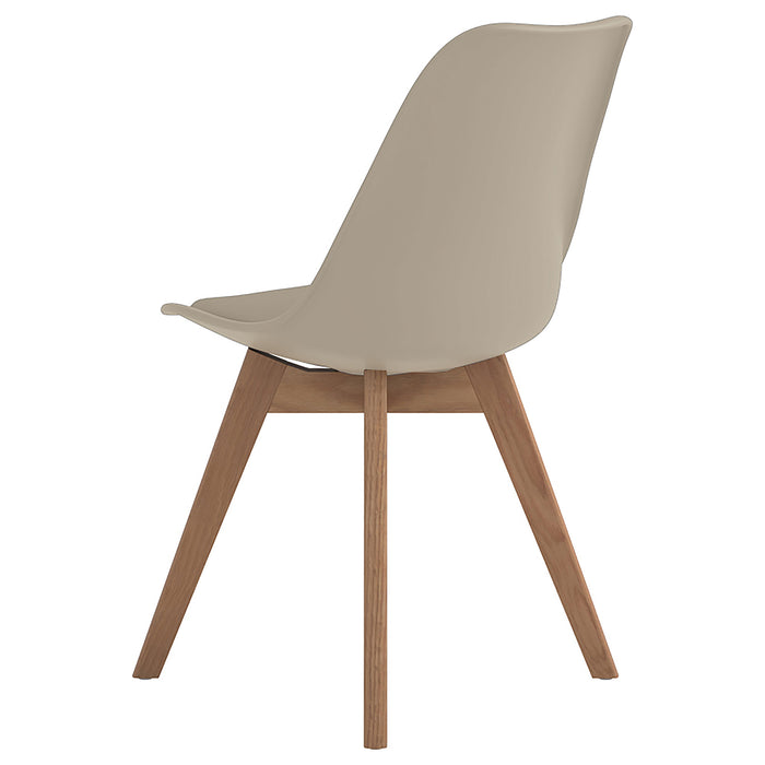 Caballo Polypropylene Dining Side Chair Tan (Set of 2)