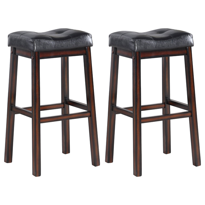 Donald Upholstered Bar Stool Cappuccino (Set of 2)