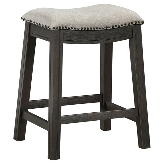 Elliston Backless Counter Stool Dark Grey (Set of 2)