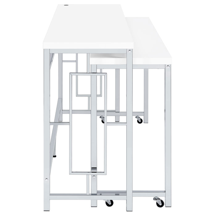 Jackson 5-piece Multipurpose Counter Height Table Set White