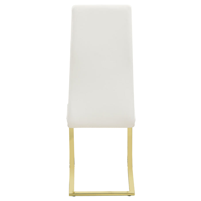 Montclair Upholstered Dining Side Chair White (Set of 4)