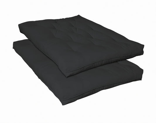 7. 5" Deluxe Innerspring Futon Pad Black