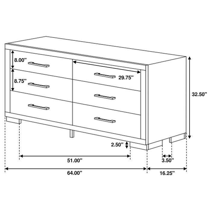 Jessica 5-piece California King Bedroom Set Cappuccino