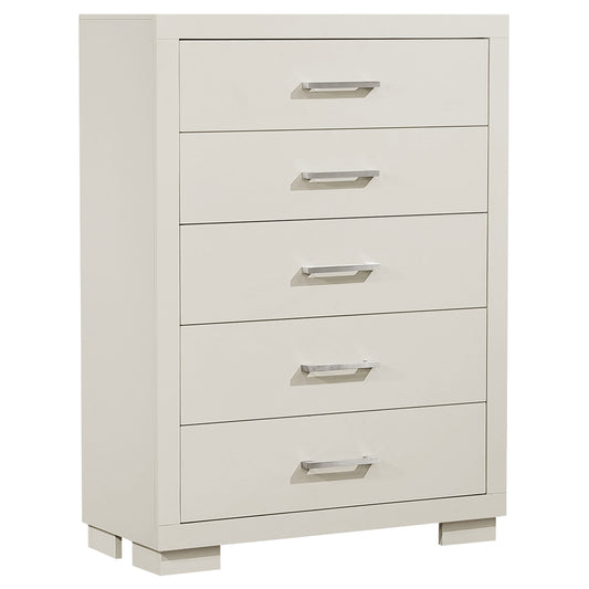 Jessica 5-drawer Bedroom Chest Snow White