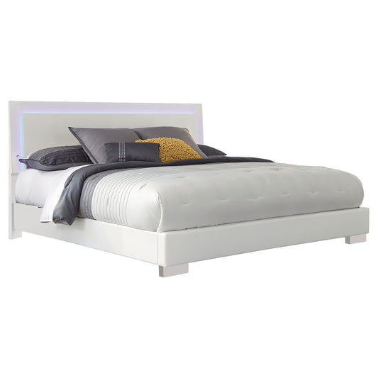 Felicity 6-piece California King Bedroom Set White Gloss