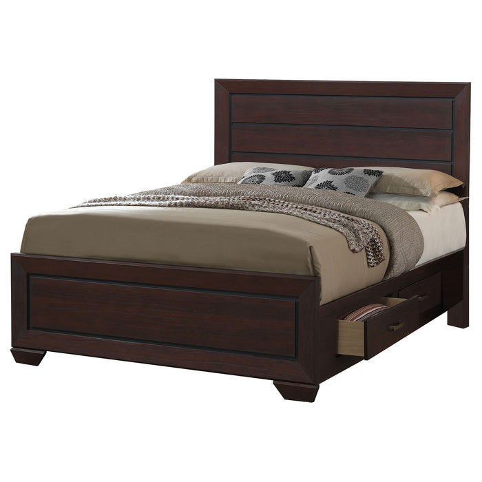 Kauffman 5-piece Eastern King Bedroom Set Dark Cocoa