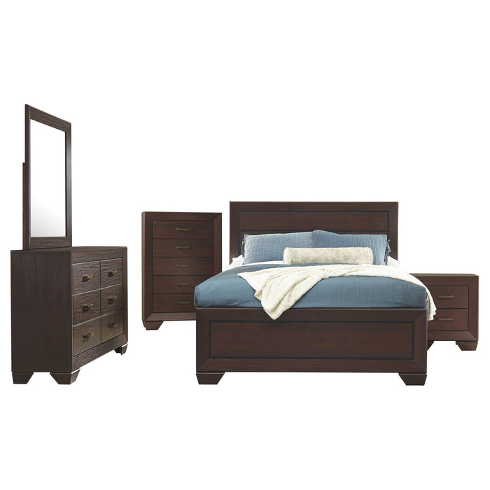 Kauffman 5-piece Queen Bedroom Set Dark Cocoa