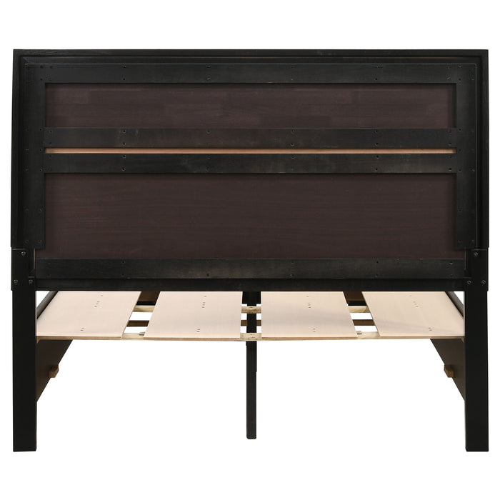 Miranda 51-inch Wood Full Storage Panel Bed Black