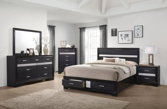 Miranda 5-piece Queen Bedroom Set Black