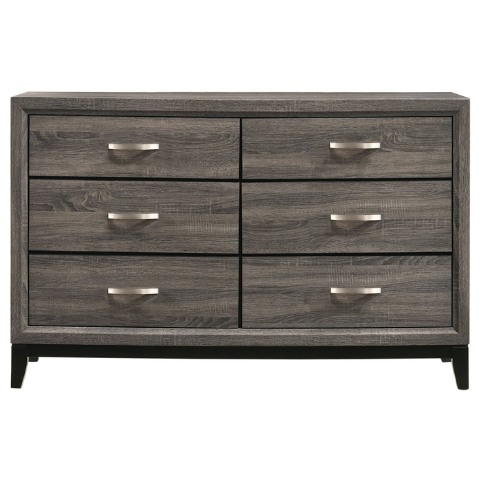 Watson 4-piece Full Bedroom Set Grey Oak