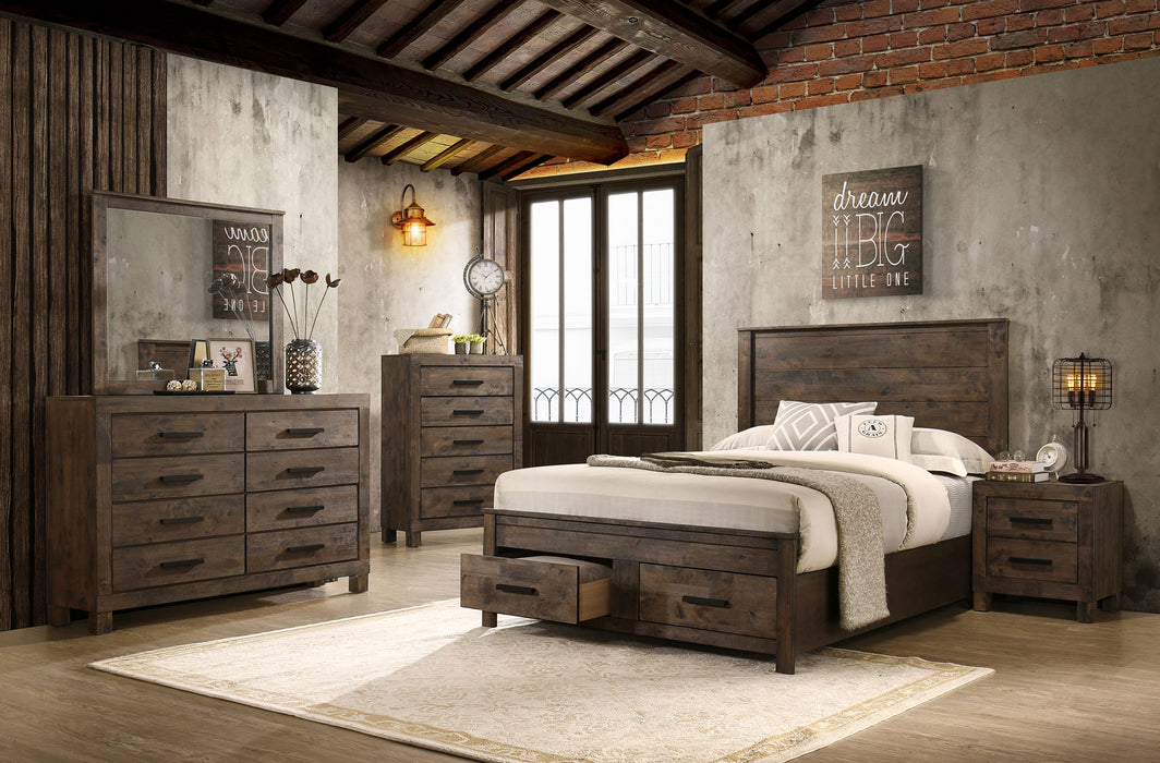 Woodmont 5-piece Eastern King Bedroom Set Golden Brown