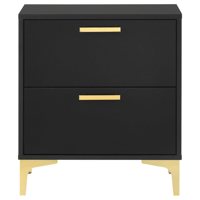 Kendall 2-drawer Nightstand Black