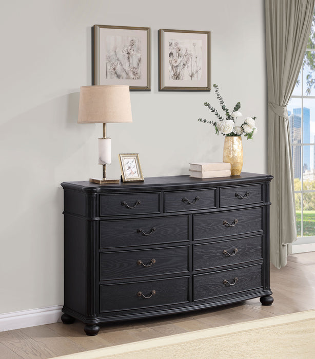 Celina 9-drawer Dresser Black