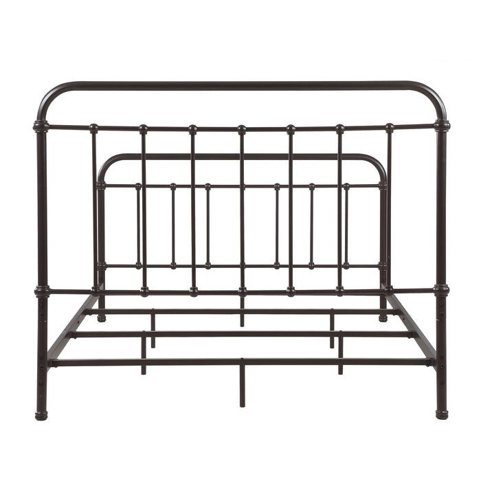 Livingston Metal Eastern King Open Frame Bed Dark Bronze