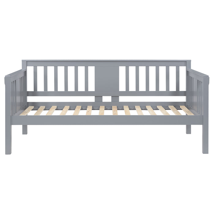 Bethany Wood Twin Daybed with Drop-down Tables Grey