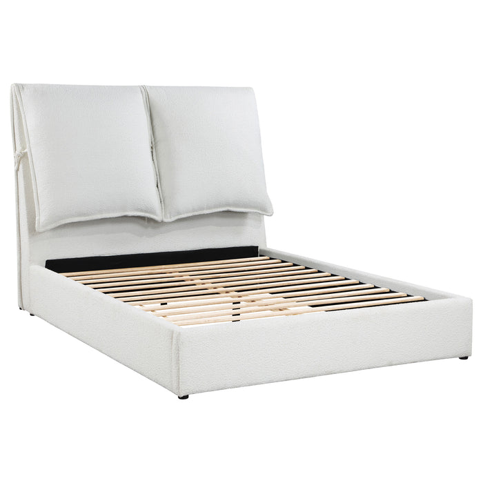 Gwendoline Upholstered Queen Panel Bed White