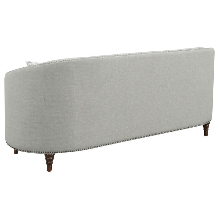 Avonlea Upholstered Sloped Arm Sofa Grey Fabric