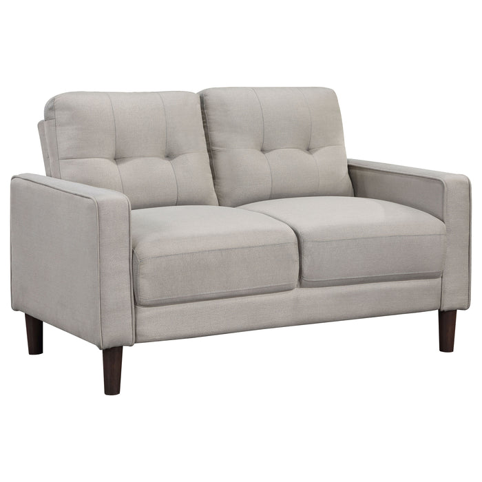 Bowen 2-piece Upholstered Track Arm Tufted Sofa Set Beige