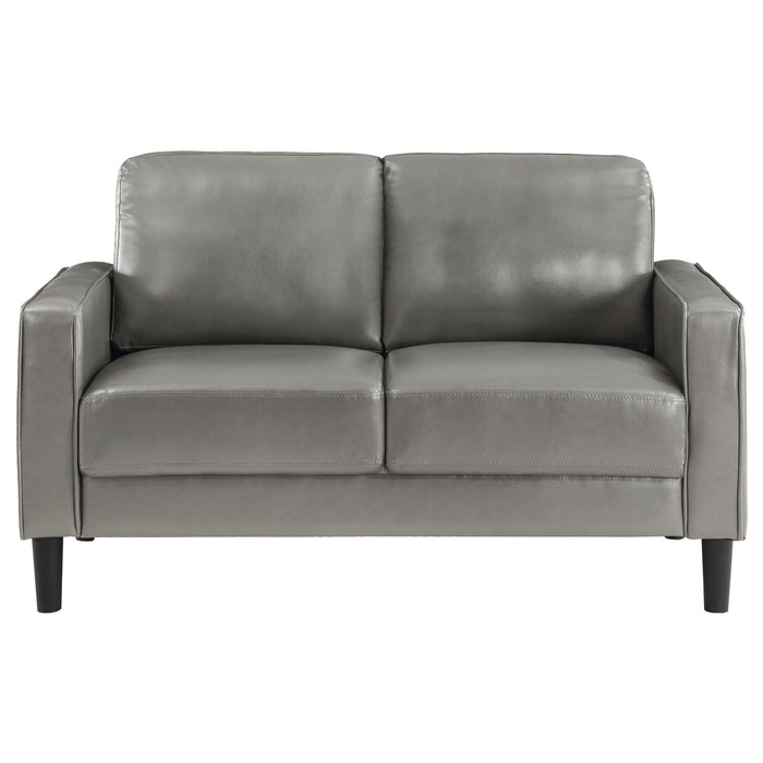 Ruth 3-piece Upholstered Track Arm Sofa Set Grey