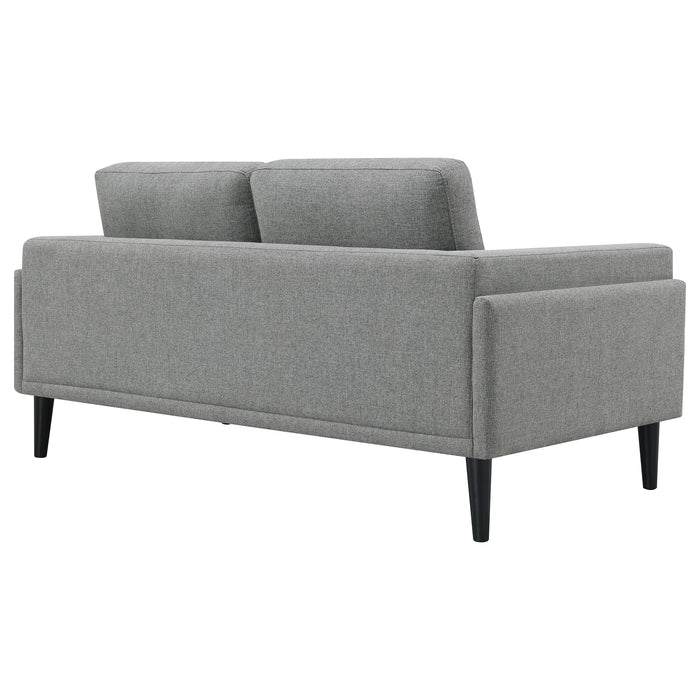 Rilynn Upholstered Track Arm Loveseat Grey