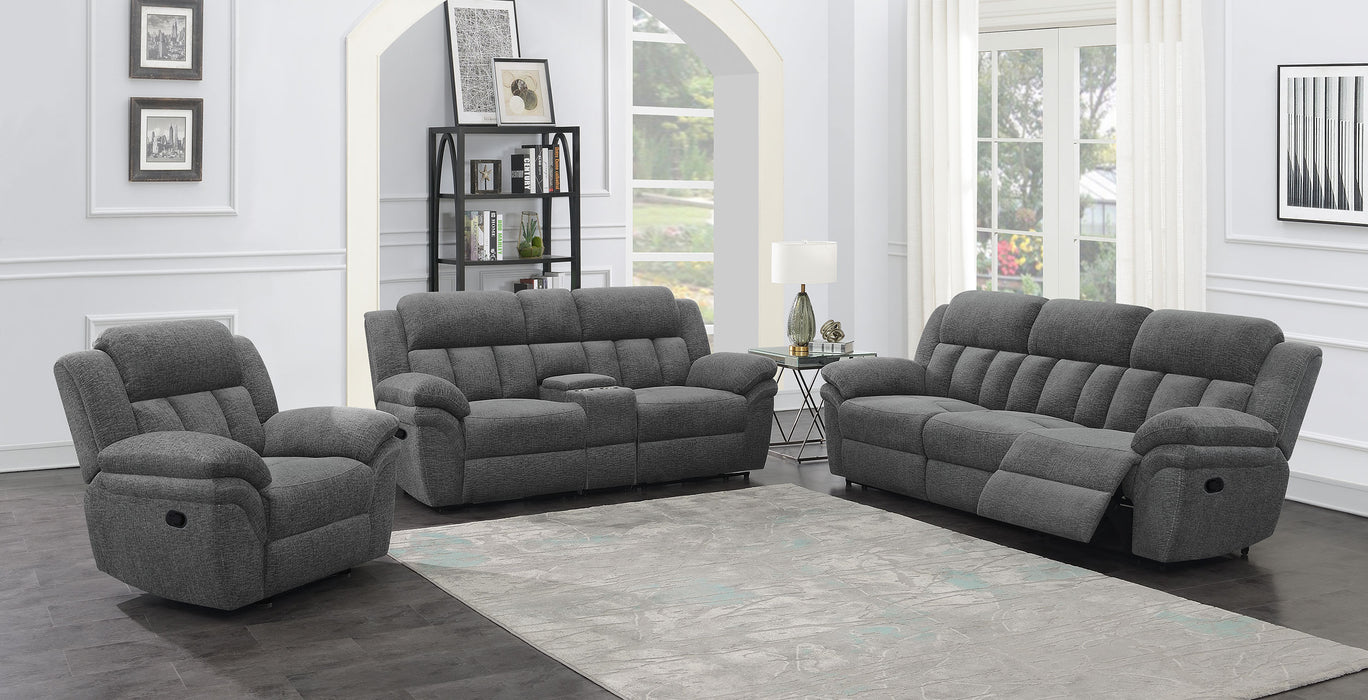 Bahrain Upholstered Motion Sofa Charcoal