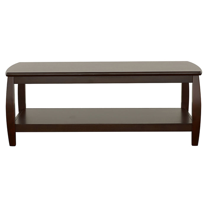 Dixon 1-shelf Rectangular Wood Coffee Table Espresso