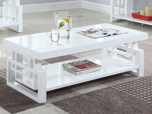 Schmitt Rectangular Coffee Table White High Gloss