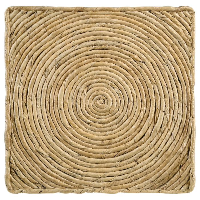 Artina Woven Rattan Round Coffee Table Natural Brown