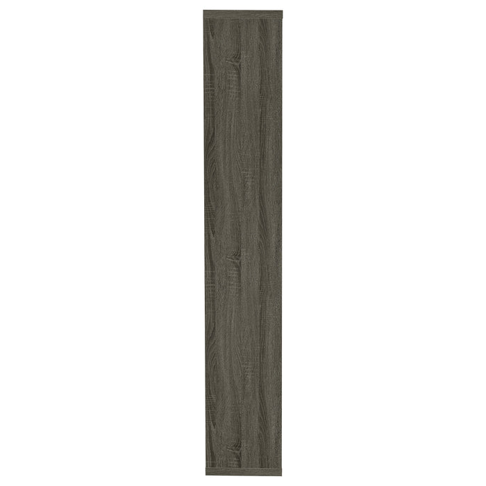 Theo 71-inch 7-shelf Bookshelf Weathered Grey