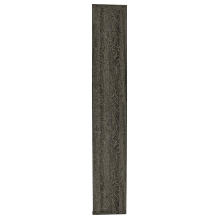 Harrison 71-inch 5-shelf Bookshelf Weathered Grey