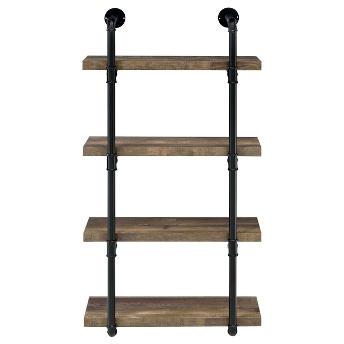 Elmcrest 24-inch 4-shelf Wall Bookshelf Rustic Oak