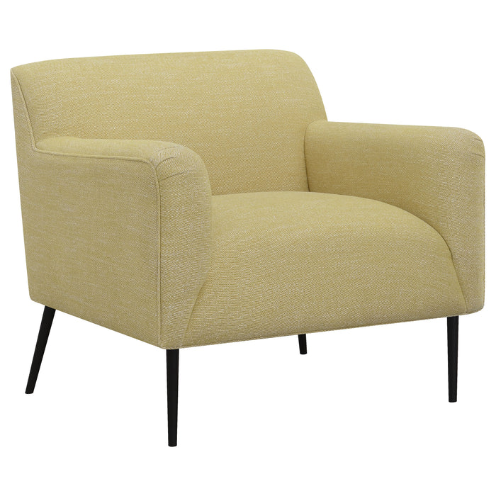 Darlene Upholstered English Arm Accent Chair Lemon