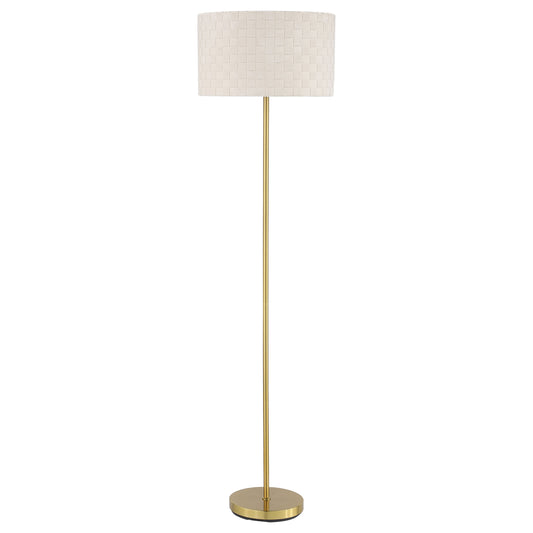 Ramiro 66-inch Drum Shade Metal Floor Lamp Gold