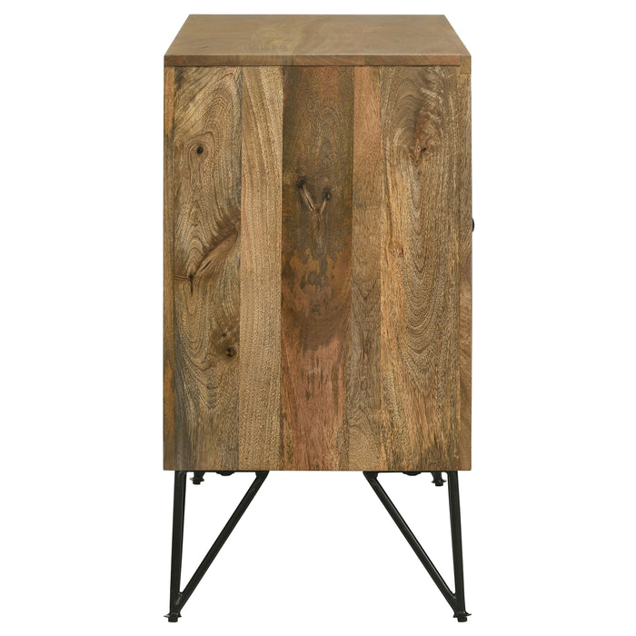 Eileen 2-door Wood Storage Accent Cabinet Natural