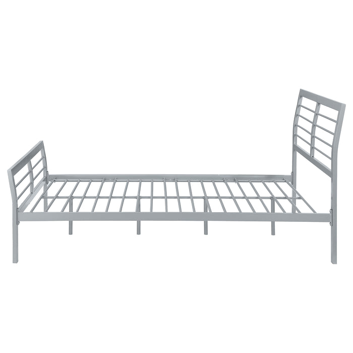 Cooper Metal Full Open Frame Bed Silver