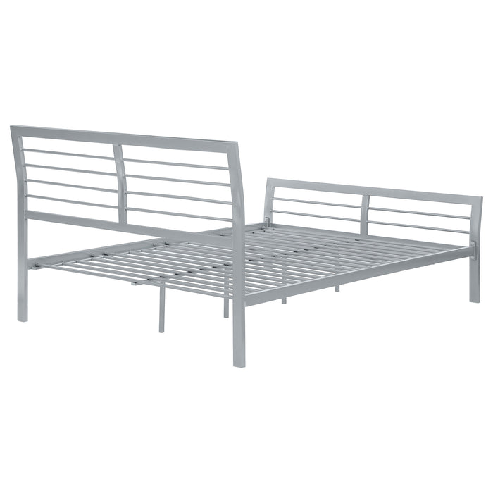 Cooper Metal Full Open Frame Bed Silver