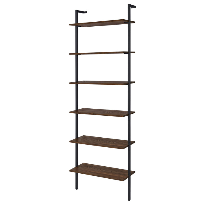 Owens 96-inch 6-shelf Wall Bookshelf Walnut