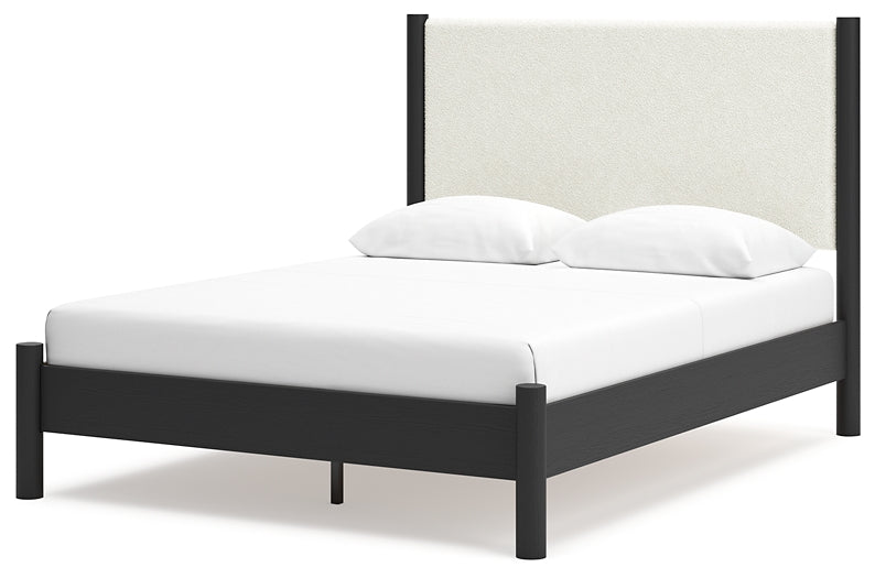 Cadmori  Upholstered Panel Bed